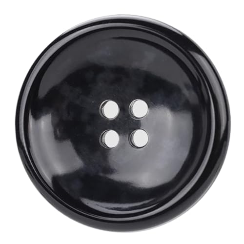 Harnstoff-Knöpfe, Bekleidungszubehör, 15 mm - 25 mm (schwarz, 25 mm, 2 Stück), 2 Stück von Nnjdtuj