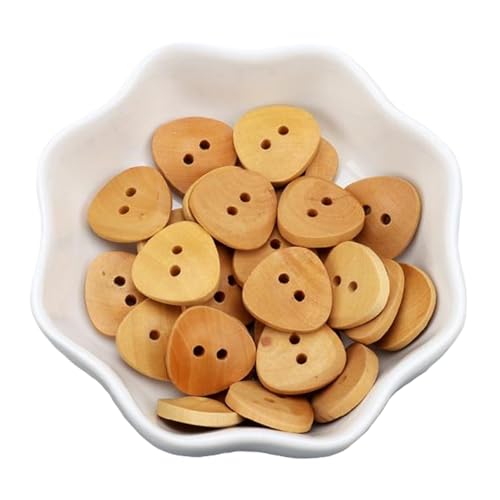 Holzknöpfe für Hemden und Oberbekleidung, rundes Design, 11,5 mm, 6 Stück Holzknöpfe für Hemden und Oberbekleidung, rundes Design, 11,5 mm, 6 Stück von Nnjdtuj