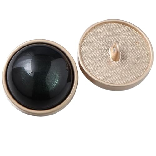 Katzenaugen-Knöpfe aus Metall, 15 mm - 28 mm (Nr. 8, Schwarz, 15 mm, 6 Stück), 6 Stück von Nnjdtuj