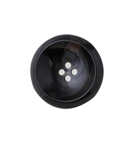 Kunstharzknöpfe, 15 mm bis 34 mm, Sortiment (Nr. 6, Schwarz, 25 mm, 10 Stück), 10 Stück von Nnjdtuj