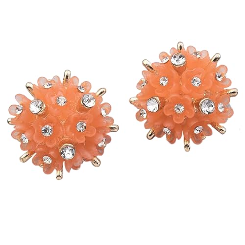 Metallfarbene Kristallknöpfe, 21 mm, Orange, 21 mm, 5 Stück Metallfarbene Kristallknöpfe, 21 mm, Orange, 21 mm, 5 Stück von Nnjdtuj