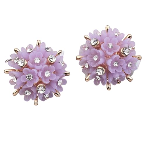 Metallfarbene Kristallknöpfe, 21 mm, Violett, 21 mm, 5 Stück Metallfarbene Kristallknöpfe, 21 mm, Violett, 21 mm, 5 Stück von Nnjdtuj