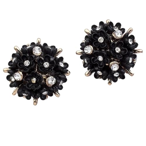 Metallfarbene Kristallknöpfe, 21 mm (schwarz, 21 mm, 5 Stück) von Nnjdtuj