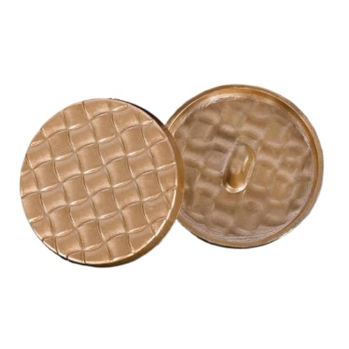 Metallknöpfe, 15 mm bis 25 mm (6# Sandgold, 15 mm, 6 Stück), 6 Stück von Nnjdtuj