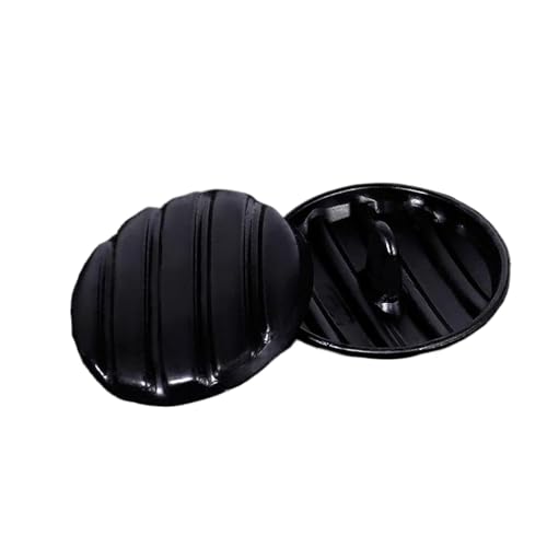Metallknöpfe, 15 mm bis 25 mm (Nr. 17, Schwarz, 23 mm, 6 Stück) von Nnjdtuj