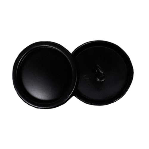 Metallknöpfe, 15 mm bis 25 mm (Nr. 3, Schwarz, 25 mm, 6 Stück) von Nnjdtuj