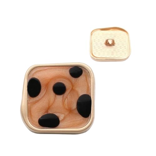 Metallknöpfe, 15 mm bis 30 mm (5# Braun, 18 mm, 5 Stück) von Nnjdtuj