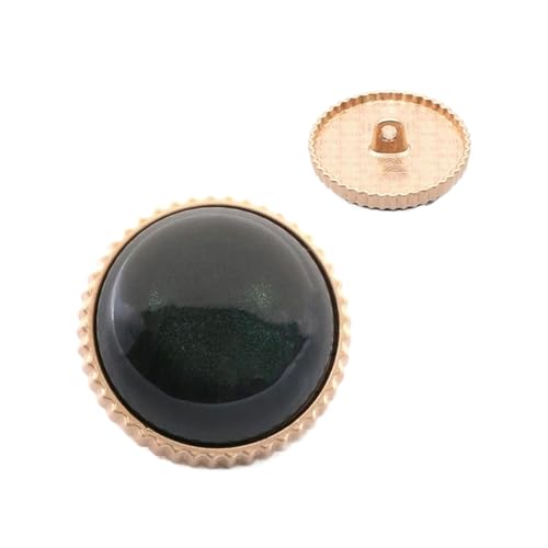 Metallknöpfe, 15 mm bis 30 mm (Nr. 1 Schwarz, 18 mm, 5 Stück) von Nnjdtuj