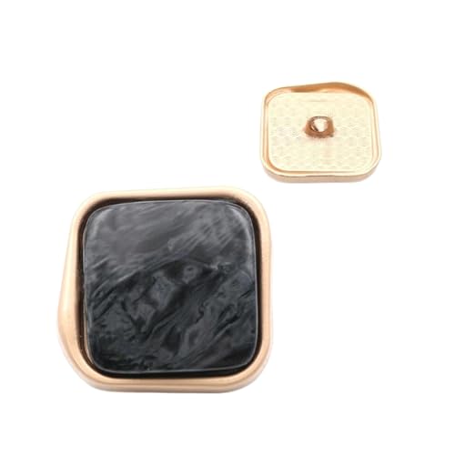 Metallknöpfe, 15 mm bis 30 mm (Nr. 10, Grau, 18 mm, 5 Stück) von Nnjdtuj