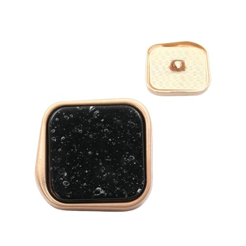Metallknöpfe, 15 mm bis 30 mm (Nr. 12, Schwarz, 25 mm, 5 Stück) von Nnjdtuj