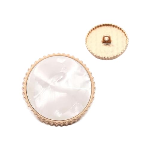Metallknöpfe, 15 mm bis 30 mm (Nr. 4, Rosa, 23 mm, 5 Stück) von Nnjdtuj