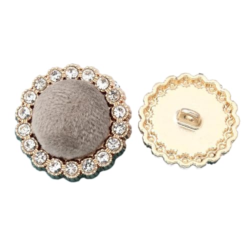 Metallknöpfe, 18 mm, 21 mm, 25 mm, Khaki, 25 mm, 5 Stück, 5 Stück von Nnjdtuj