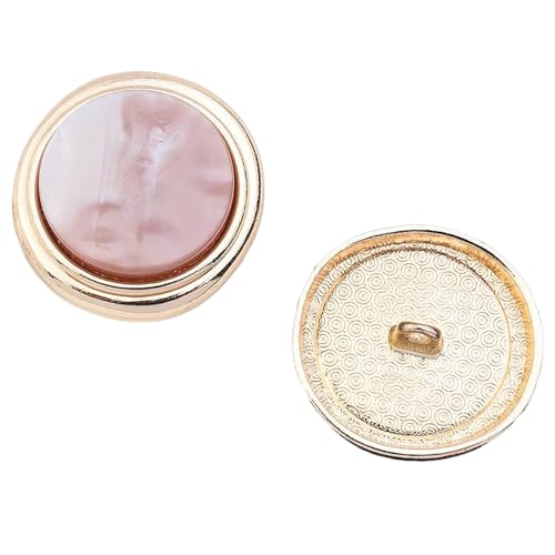 Metallknöpfe, 18 mm, 21 mm, 25 mm, Rosa, 5 Stück, 5 Stück von Nnjdtuj