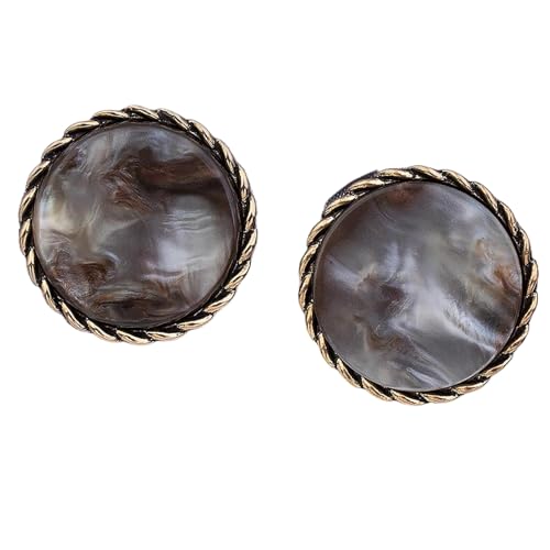 Metallknöpfe, 18 mm, 21 mm, 25 mm (Kaffee, 18 mm, 5 Stück) von Nnjdtuj