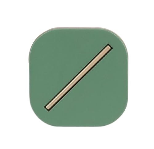 Metallknöpfe, quadratisch, 19 mm, 21 mm, 25 mm, Grün, 6 Stück, 6 Stück von Nnjdtuj