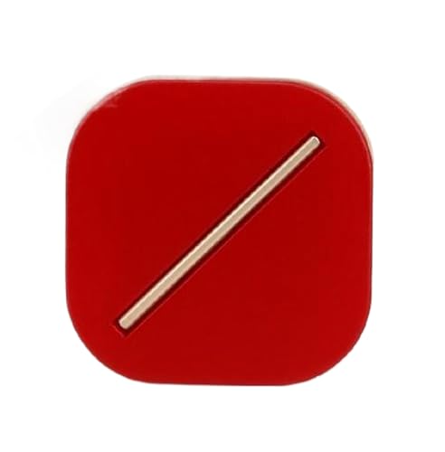 Metallknöpfe, quadratisch, 19 mm, 21 mm, 25 mm, Rot, 19 mm, 6 Stück, 6 Stück Metallknöpfe, quadratisch, 19 mm, 21 mm, 25 mm, Rot, 19 mm, 6 Stück, 6 Stück von Nnjdtuj