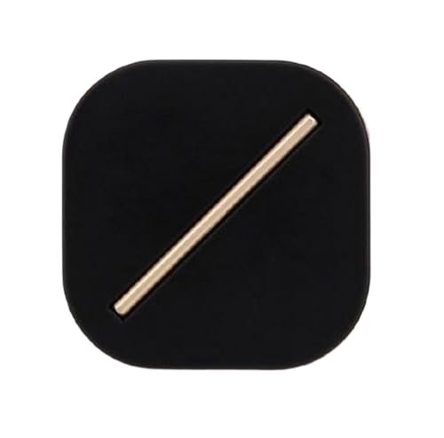 Metallknöpfe, quadratisch, 19 mm, 21 mm, 25 mm, Schwarz, 6 Stück von Nnjdtuj