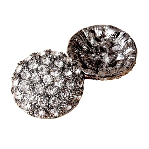 Metallknöpfe mit Kristallakzenten, 13 mm - 38 mm, 5 Stück von Nnjdtuj