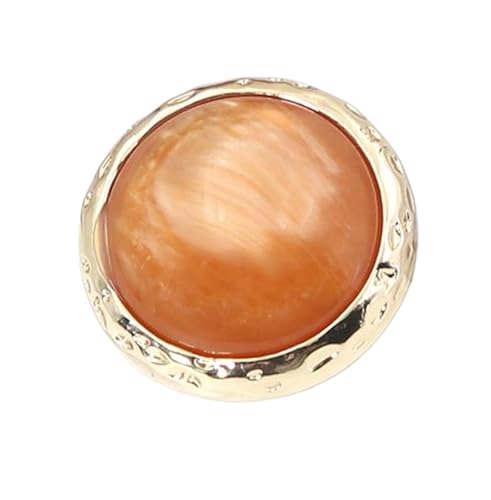 Metallknöpfe mit Perlenschaft, 18 mm, 22 mm, 25 mm, Orange, 6 Stück, 6 Stück Metallknöpfe mit Perlenschaft, 18 mm, 22 mm, 25 mm, Orange, 6 Stück, 6 Stück von Nnjdtuj