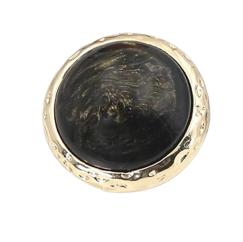 Metallknöpfe mit Perlenschaft, 18 mm, 22 mm, 25 mm, Schwarz, 6 Stück Metallknöpfe mit Perlenschaft, 18 mm, 22 mm, 25 mm, Schwarz, 6 Stück von Nnjdtuj
