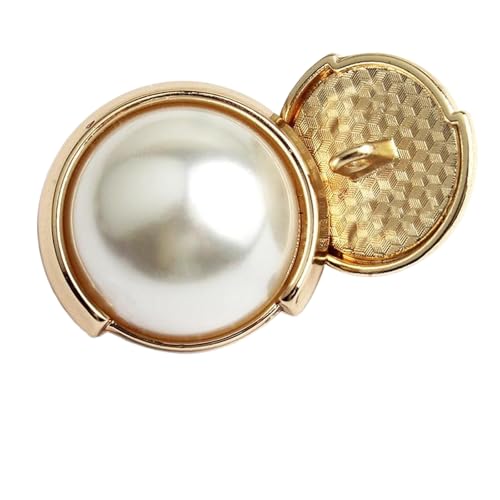 Metallperlenknöpfe, 15 mm bis 28 mm (13# Gold, 18 mm, 6 Stück), 6 Stück von Nnjdtuj