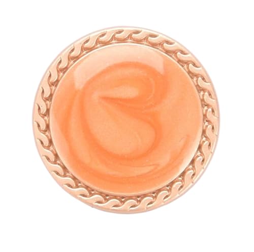 Runde Metallknöpfe, 15 mm, 20 mm, 25 mm, Orange, 10 Stück, 10 Stück Runde Metallknöpfe, 15 mm, 20 mm, 25 mm, Orange, 10 Stück, 10 Stück von Nnjdtuj