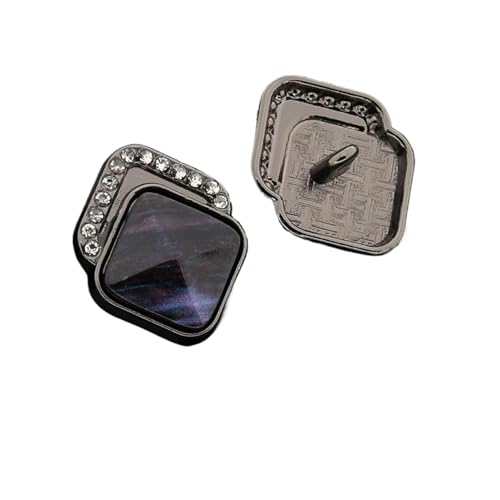 Strass-Knöpfe, 18 mm, 20 mm, 23 mm (Schwarz, 18 mm, 6 Stück), 6 Stück von Nnjdtuj