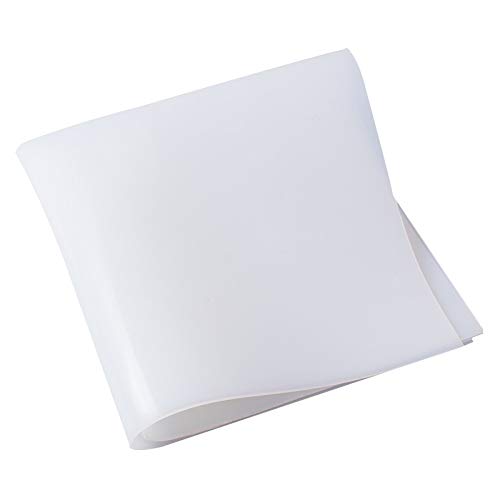 No Logo LSB-CHUNJIE3, 1pc 1.5mm / 2mm / 3mm / 4mm / 5mm / 6mm / 8mm Qualitäts-milchig-weiße Silikon-Gummi-Blatt for Kissen Größe 500x500mm Resist Wärme (Farbe : Weiß, Größe : 1) von No Logo