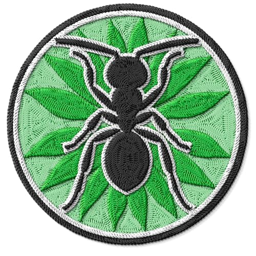 Ameisen-Aufnäher für Kleidung, bestickt, zum Aufbügeln, für Rucksack, Jacke, Stoffflicken für Kleidung, Souvenirs und Geschenke für Tierliebhaber ID45095 Ameisen-Aufnäher für Kleidung, bestickt, zum Aufbügeln, für Rucksack, Jacke, Stoffflicken für Kleidung, Souvenirs und Geschenke für Tierliebhaber ID45095 von No Thorns Media