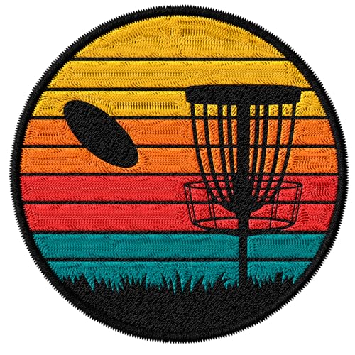 Disc-Golf-Patch, bestickt, zum Aufbügeln, für Kleidung, Rucksäcke, Taschen, Jeans, Jacken, Größe 7,6 cm, ID45095 Disc-Golf-Patch, bestickt, zum Aufbügeln, für Kleidung, Rucksäcke, Taschen, Jeans, Jacken, Größe 7,6 cm, ID45095 von No Thorns Media