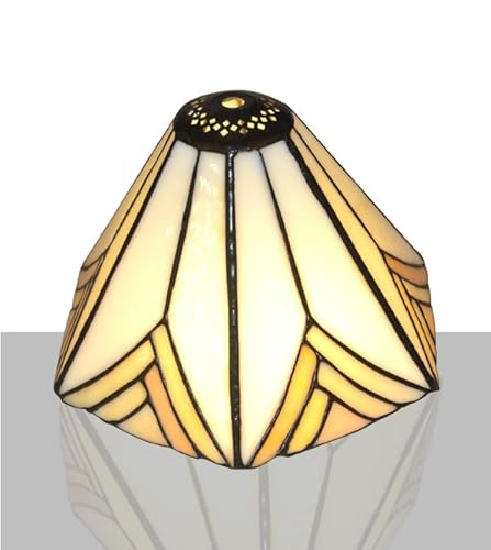 NoBeiYi Tischlampenschirm im Tiffany-Stil, 21 cm Diagonale, ohne Zubehör, 1 Stück von NoBeiYi