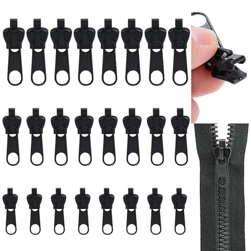 Noaxylic 24 Stück Reisverschluss-Reparaturset, ReißVerschluss Reparatur Set, Universal 3 Größen Fix-Reißverschluss Zipper, Abnehmbare Ersatz Zipper für ReißVerschluss, für Jacken, Taschen, Mantel Noaxylic 24 Stück Reisverschluss-Reparaturset, ReißVerschluss Reparatur Set, Universal 3 Größen Fix-Reißverschluss Zipper, Abnehmbare Ersatz Zipper für ReißVerschluss, für Jacken, Taschen, Mantel von Noaxylic
