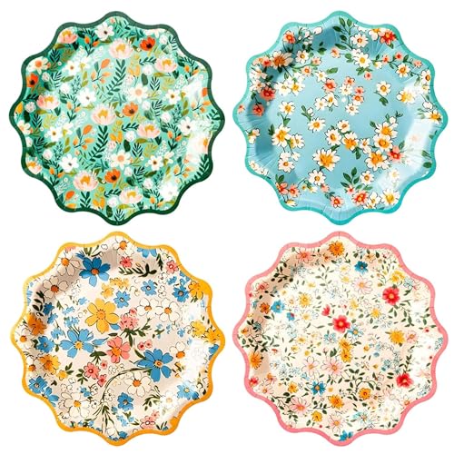 NobesOnbet 40 Pappteller, Partyteller, Elegante 9-Zoll-Nachmittagsteeplatten, Geburtstagsdekorationen NobesOnbet 40 Pappteller, Partyteller, Elegante 9-Zoll-Nachmittagsteeplatten, Geburtstagsdekorationen von NobesOnbet
