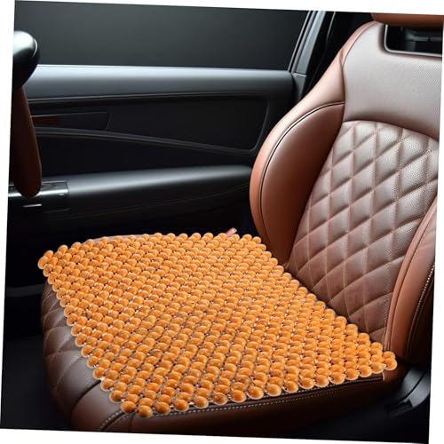 NobesOnbet Autositzkissen, Holzperlen, Autositzbezug, Autositzeinlage, Netzkissen, quadratisches Kissen, braune Autositzperlen, 45cm NobesOnbet Autositzkissen, Holzperlen, Autositzbezug, Autositzeinlage, Netzkissen, quadratisches Kissen, braune Autositzperlen, 45cm von NobesOnbet
