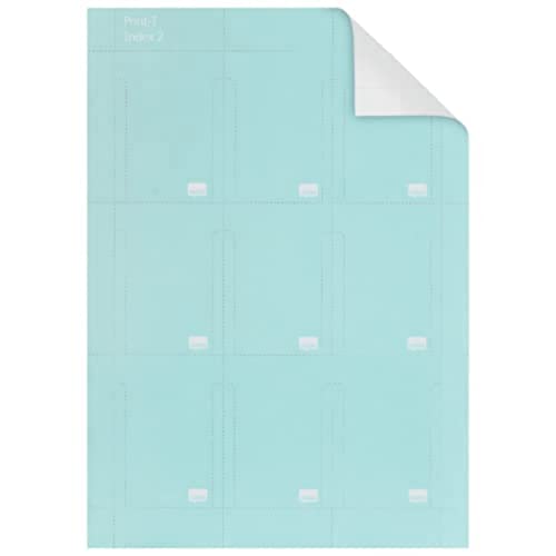 Nobo 2402006 Kartentafel-Zubehör T-Karten, Größe 2, 20 Stück, blau von Nobo