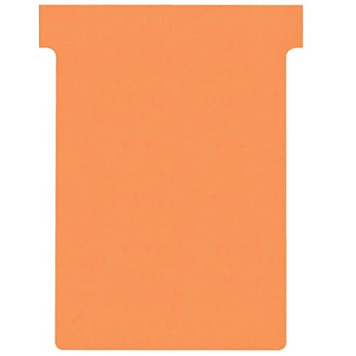 Nobo Kartentafel Zubehör T-Karten, Index 3, 100 Stück, orange von Nobo