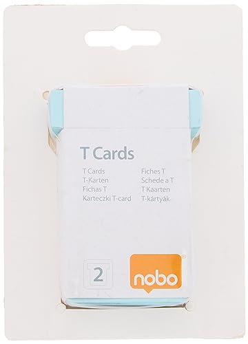 Nobo Kartentafel Zubehör T-Karten in Blisterverpackung, Größe 2, 100 Stück, blau Nobo Kartentafel Zubehör T-Karten in Blisterverpackung, Größe 2, 100 Stück, blau von Nobo