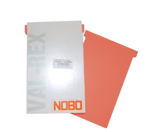 Nobo Kartentafel Zubehör T-Karten in Blisterverpackung, Größe 2, 100 Stück, orange Nobo Kartentafel Zubehör T-Karten in Blisterverpackung, Größe 2, 100 Stück, orange von Nobo