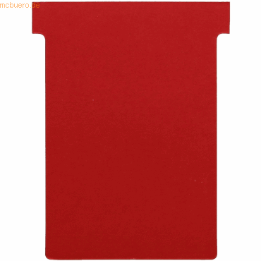 Nobo T-Karte Gr. 3 VE=100 Stück Blisterverpackung rot von Nobo