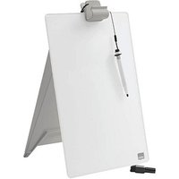 nobo Schreibtisch-Whiteboard Notiz 21,6 x 29,7 cm brillant weiß Glas von Nobo