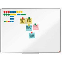 nobo Whiteboard Premium Plus 120,0 x 90,0 cm weiß, silber emaillierter Stahl von Nobo