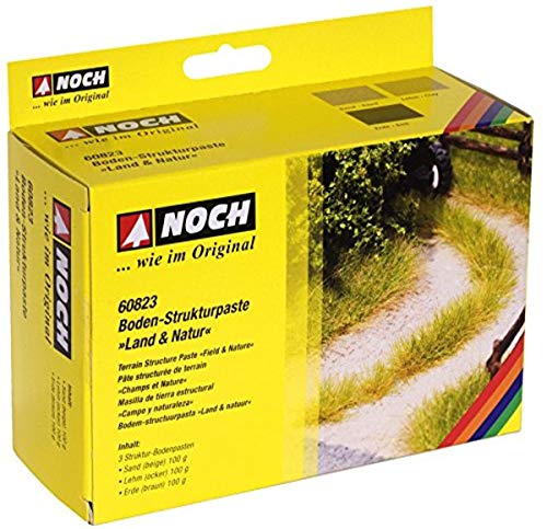 NOCH® Boden-Strukturpaste „Land & Natur“, für realistische Bodengestaltung, 3-Farbset ideal für Dioramen und Modellbau NOCH® Boden-Strukturpaste „Land & Natur“, für realistische Bodengestaltung, 3-Farbset ideal für Dioramen und Modellbau von NOCH