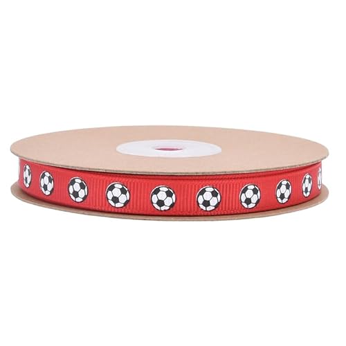 10mm Baseball Ribbons, Sports Softball Bands Soft Ball Ribbons Grosgrain Bands for Gift Wrapping Sports Party Supplies for DIY Crafts Hair Bow Decoration (2,30 Yards) von Nocyclonic