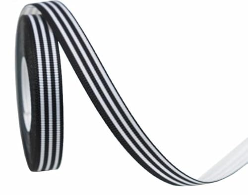 10mm Soccer Ribbons Baseball Ribbon Glitter Grosgrain Soccer Theme Decorations Ribbons Black White Ball Wrapping Craft for Crafts Team Hair Bow Wreath Sport Gift Wrapping Crafting Sewing (5,30 Yards) von Nocyclonic