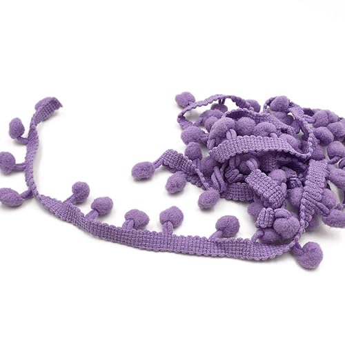 Fringe Trim Band Pom Pom Spitzen für Näharbeit Nähen DIY Handwerk Home Party Dekorationen (17,18M) von Nocyclonic
