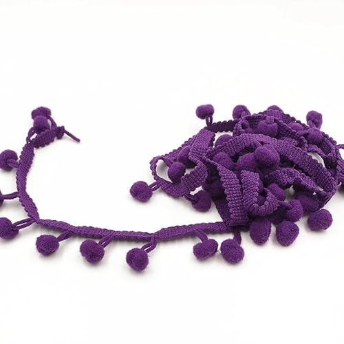 Fringe Trim Band Pom Pom Spitzen für Näharbeit Nähen DIY Handwerk Home Party Dekorationen (18,18M) von Nocyclonic
