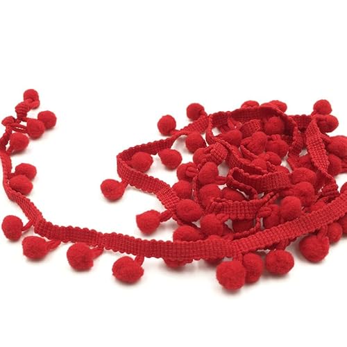Fringe Trim Band Pom Pom Spitzen für Näharbeit Nähen DIY Handwerk Home Party Dekorationen (27,18M) von Nocyclonic
