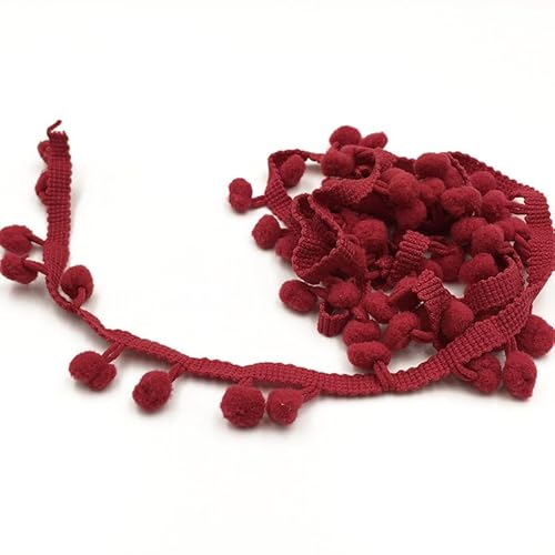 Fringe Trim Band Pom Pom Spitzen für Näharbeit Nähen DIY Handwerk Home Party Dekorationen (28,18M) von Nocyclonic