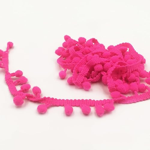 Fringe Trim Band Pom Pom Spitzen für Näharbeit Nähen DIY Handwerk Home Party Dekorationen (5,18M) von Nocyclonic