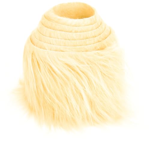 Furry Faux Kunstleder PlüSch Kunstfell Band Kunstpelz Fellstoff, 5cmx150cm/10cmx150cm Furry Faux Craft Plüschstoff Kunstleder,Plüsch Weiß Pelz DIY Dekoration Weihnachts (01,4 Stück 10x150cm) von Nocyclonic